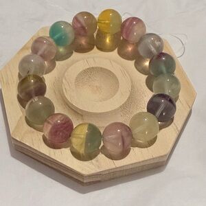 Gorgeous Chunky Fluorite Beaded Bracelet